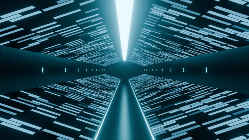 Animación del túnel de ciencia ficción Modelo 3D .c4d .max .obj .3ds .fbx .stl .blend 