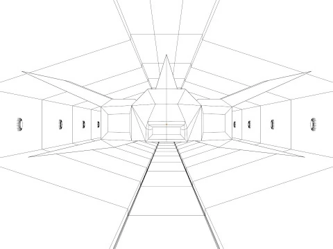 Sci-Fi Tunnel Animation 3D Model
