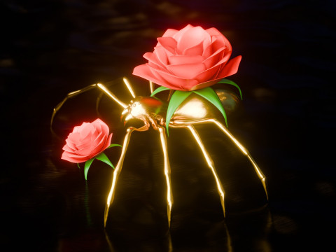 सार मकड़ी दृश्य 3D मॉडल