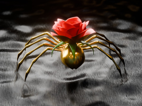 सार मकड़ी दृश्य 3D मॉडल