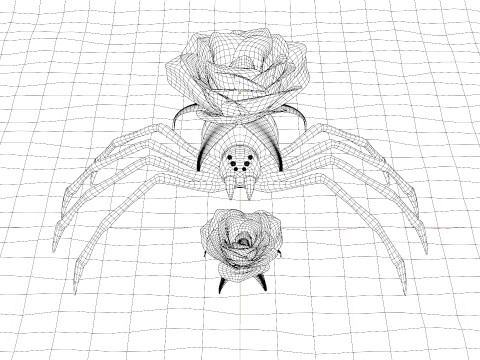 सार मकड़ी दृश्य 3D मॉडल