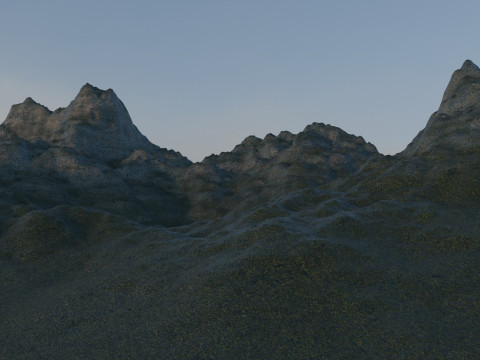 Góry Śnieżne Model 3D