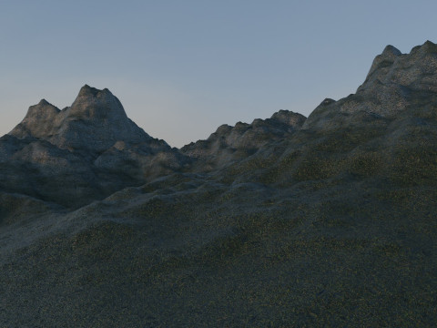 बर्फीले पहाड़ 3D मॉडल