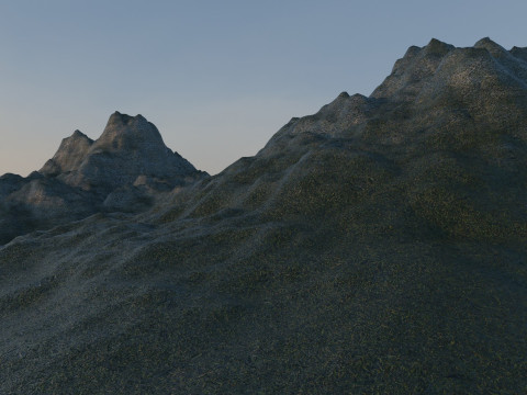 बर्फीले पहाड़ 3D मॉडल