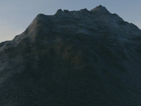 Montagne di neve Modello 3D