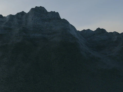 Montagne di neve Modello 3D