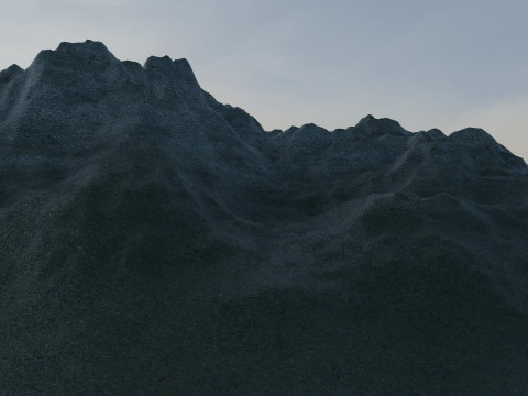 बर्फीले पहाड़ 3D मॉडल