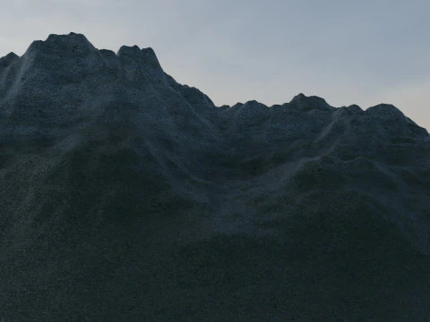 Montagne di neve Modello 3D