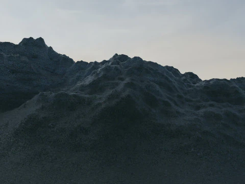 Montagne di neve Modello 3D