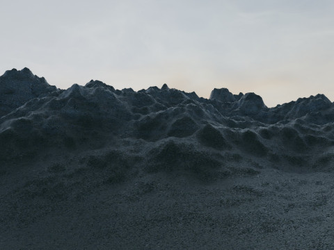 बर्फीले पहाड़ 3D मॉडल