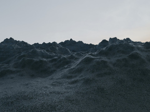 बर्फीले पहाड़ 3D मॉडल