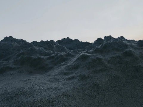 Montagne di neve Modello 3D