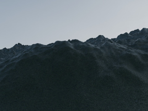 बर्फीले पहाड़ 3D मॉडल