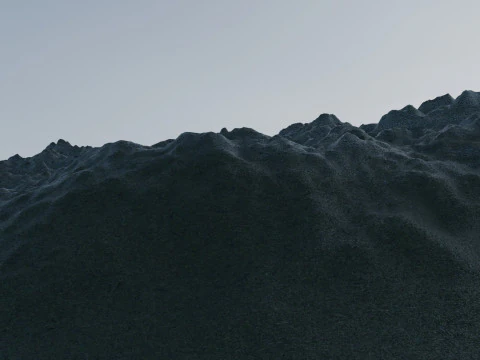 Montagne di neve Modello 3D