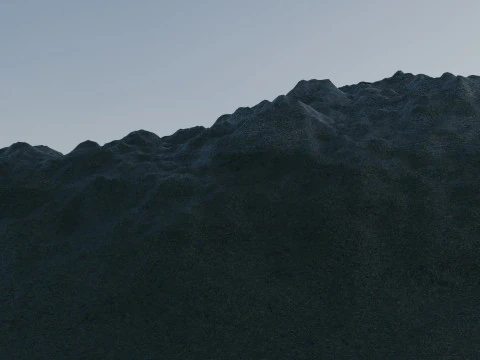 Montagne di neve Modello 3D