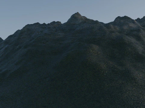 Montagne di neve Modello 3D