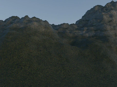 Montagne di neve Modello 3D