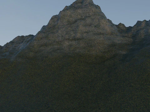 Montagne di neve Modello 3D