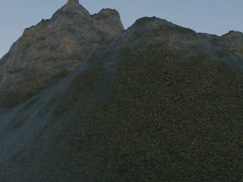 Montagne di neve Modello 3D