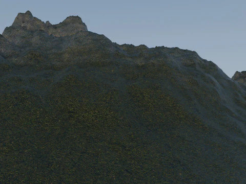 Montagne di neve Modello 3D