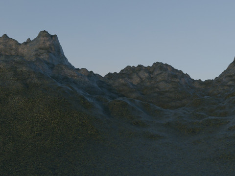 बर्फीले पहाड़ 3D मॉडल