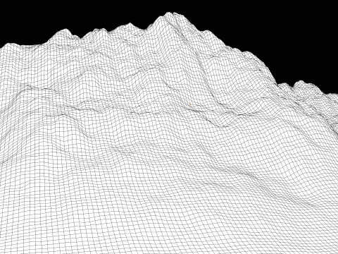 Montagne di neve Modello 3D