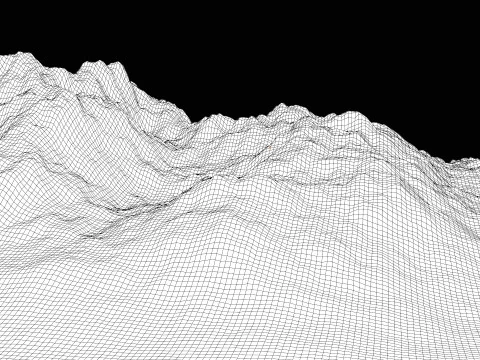 Montagne di neve Modello 3D