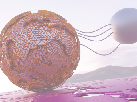 SF エイリアンの風景 3Dモデル