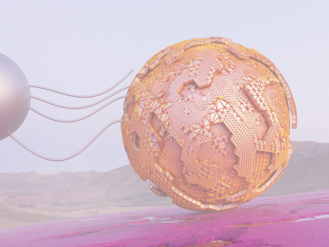 Sci-Fi Alien Landscape 3D Model