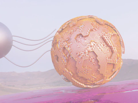 Sci-Fi Alien Landscape 3D Model