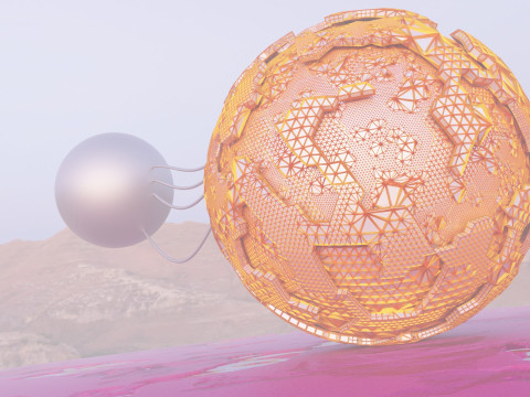 Sci-Fi Alien Landscape 3D Model