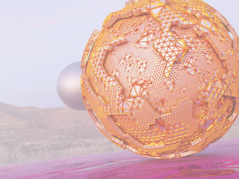 Sci-Fi Alien Landscape 3D Model