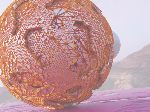 Sci-Fi Alien Landscape 3D Model