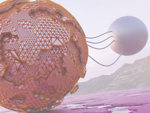 Sci-Fi Alien Landscape 3D Model