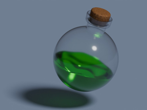 毒药动画 3D 模型