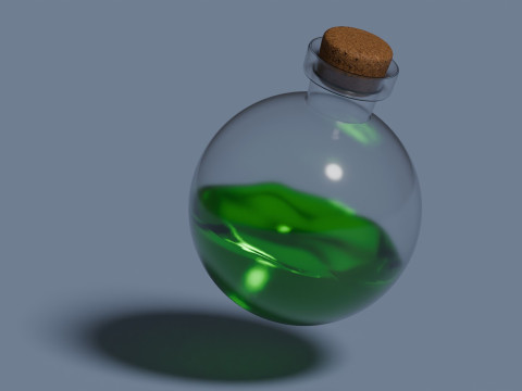 毒药动画 3D 模型