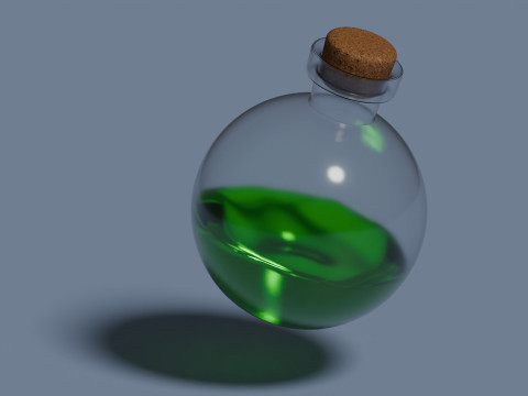 毒药动画 3D 模型