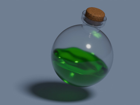毒药动画 3D 模型