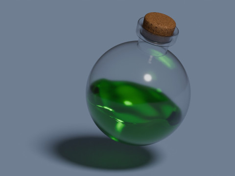 毒药动画 3D 模型