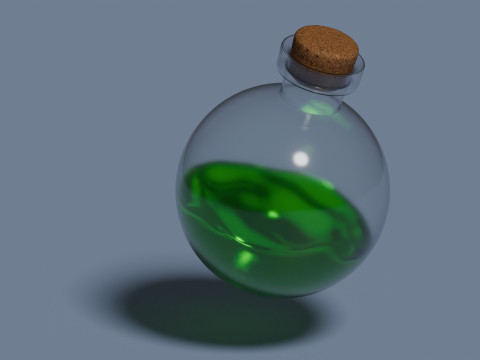 毒药动画 3D 模型