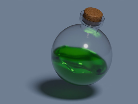 毒药动画 3D 模型