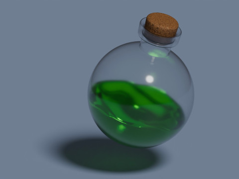 毒药动画 3D 模型