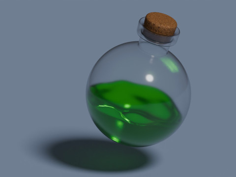 毒药动画 3D 模型