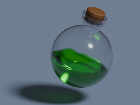 毒药动画 3D 模型