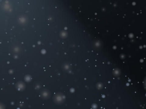 Staubpartikel-Animation 3D Modell