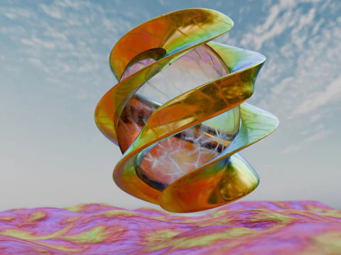 Animazione ambientale astratta Modello 3D