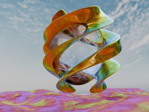 Abstract Environment Animation 3D Model