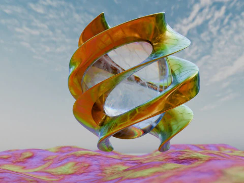 Abstract Environment Animation 3D Model