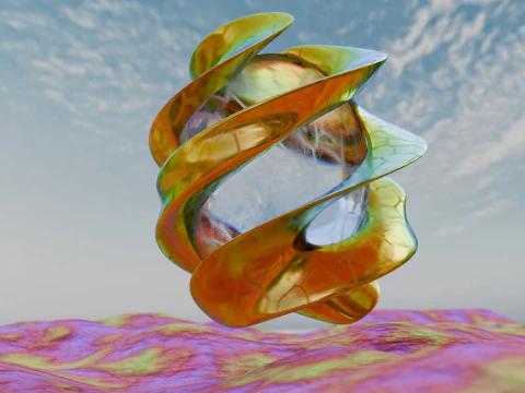 Abstract Environment Animation 3D Model
