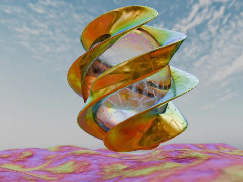 Abstract Environment Animation 3D Model